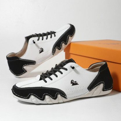 Barefoot Walking Shoes Couple Fashion Color Blocking Casual Lightweight Commute Sneakers Slip-on Shoes