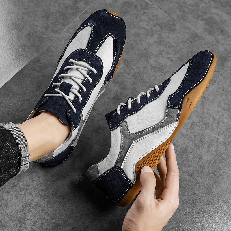 Barefoot Walking Shoes Couple Fashion Color Blocking Casual Lightweight Commute Sneakers Slip-on Shoes