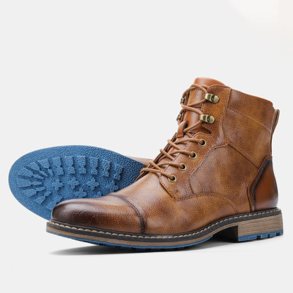 Men's Motorcycle Boots Oxford Dress Boot