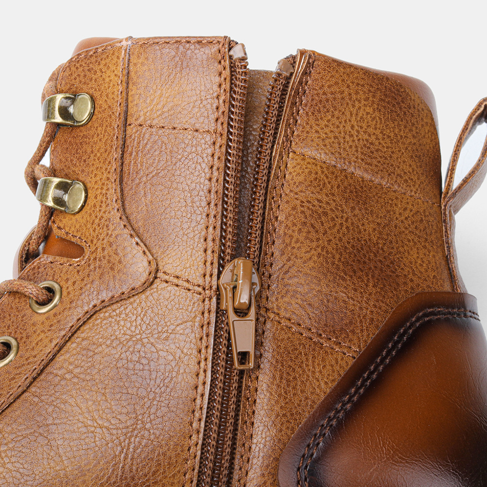 Men's Motorcycle Boots Oxford Dress Boot