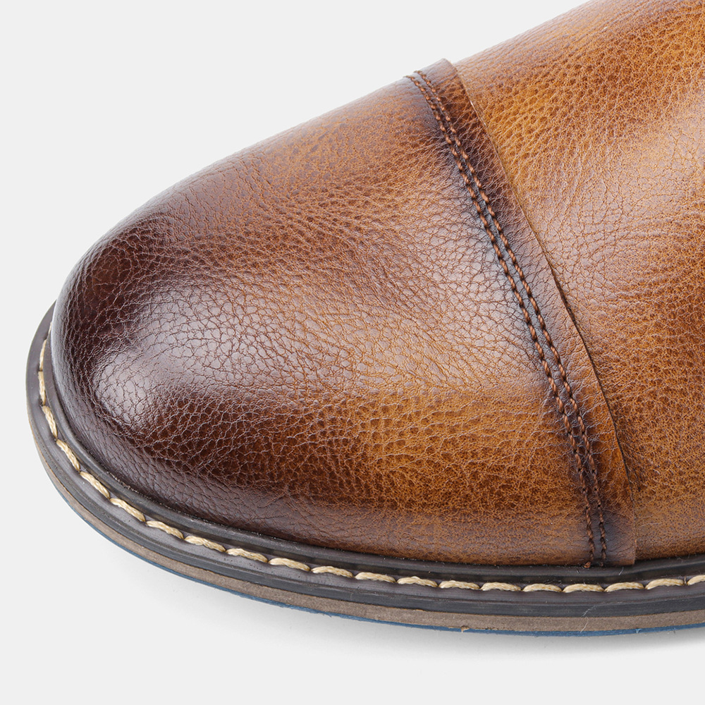 Men's Motorcycle Boots Oxford Dress Boot