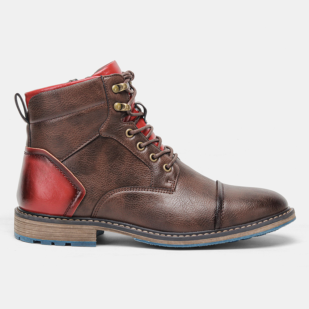 Men's Motorcycle Boots Oxford Dress Boot