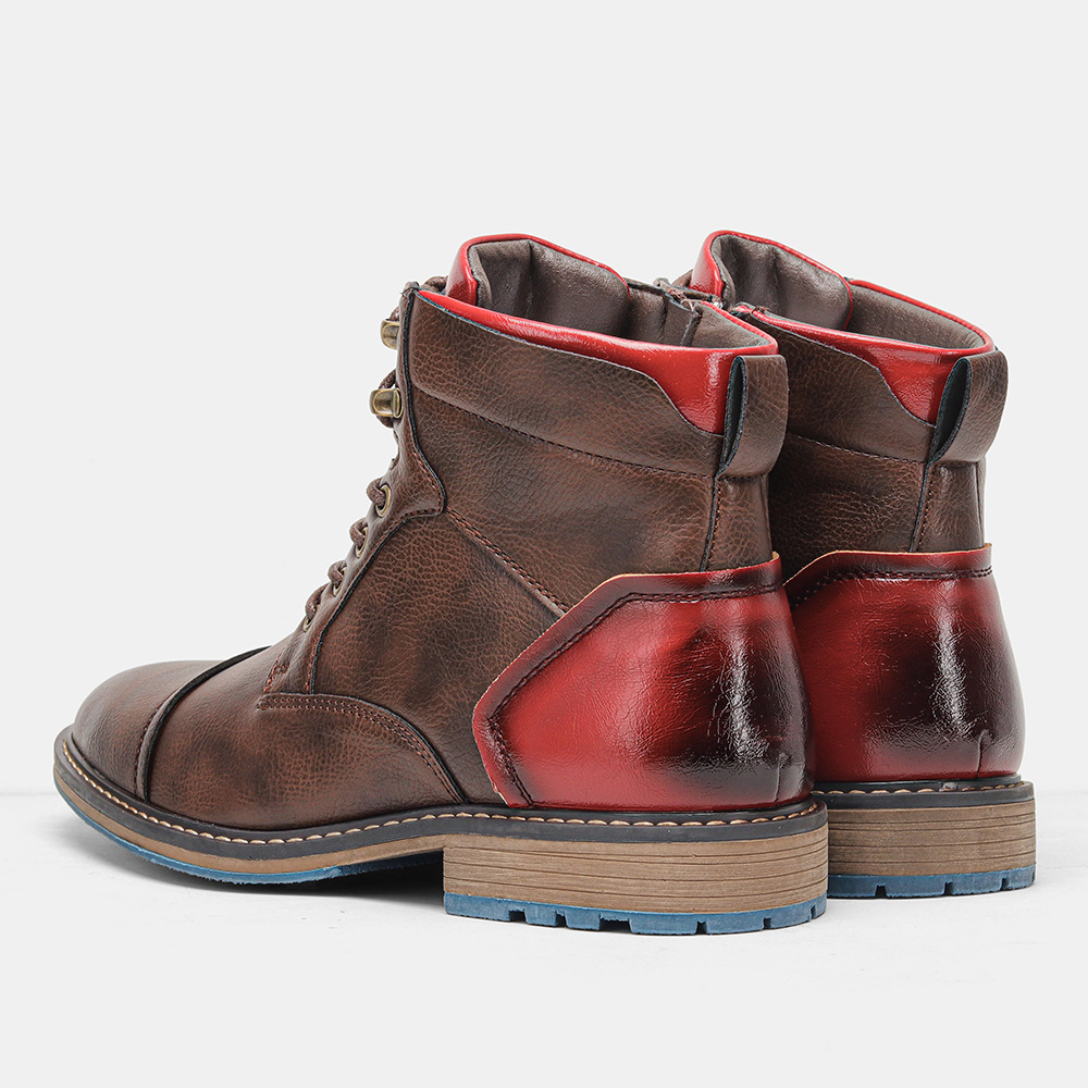 Men's Motorcycle Boots Oxford Dress Boot