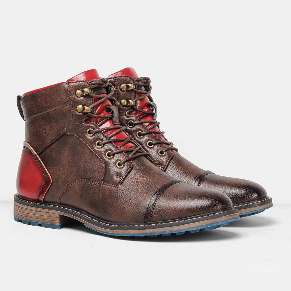 Men's Motorcycle Boots Oxford Dress Boot