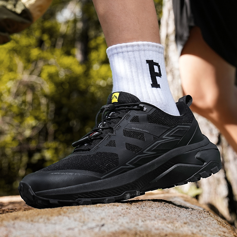 Men's Trail Running Shoes Non-Slip Lightweight Jogging Shoe Walking Hiking Outdoor Footwear Sport Sneakers