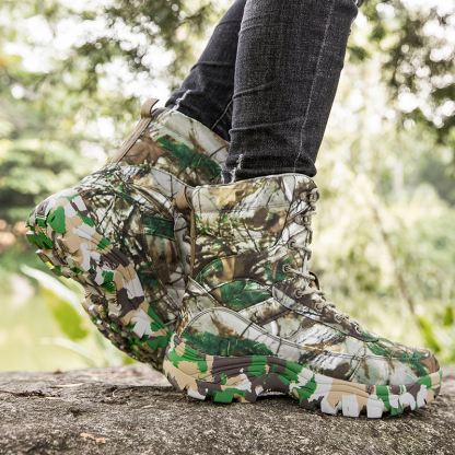 Waterproof Hunting Boots for Men Insulated with 400g Thinsulate Ultra, Leather & Textile Upper, Comfort Footbed & Traction Outsole