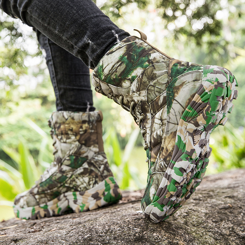 Waterproof Hunting Boots for Men Insulated with 400g Thinsulate Ultra, Leather & Textile Upper, Comfort Footbed & Traction Outsole