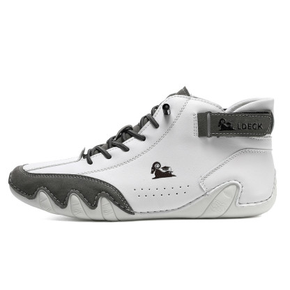 Italian Handmade Suede High Boots，Mens shoes Waterproof Boots For Men Casual Boots For Men Non-Slip Breathable High Boots Chukka Boots Mens