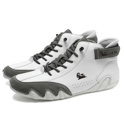 Italian Handmade Suede High Boots，Mens shoes Waterproof Boots For Men Casual Boots For Men Non-Slip Breathable High Boots Chukka Boots Mens