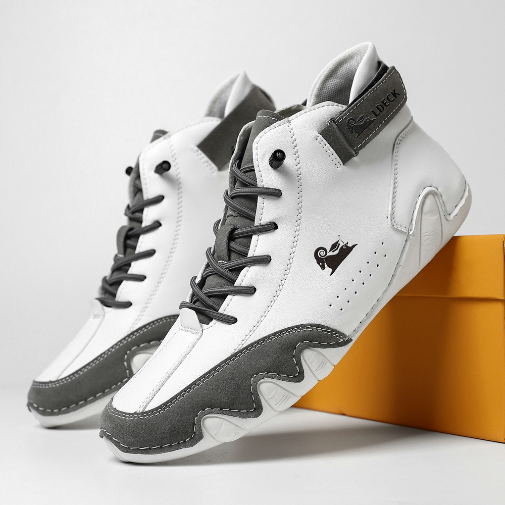 Italian Handmade Suede High Boots，Mens shoes Waterproof Boots For Men Casual Boots For Men Non-Slip Breathable High Boots Chukka Boots Mens