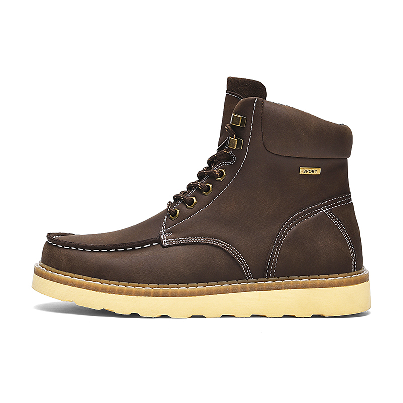 Work Boots for Men Steel/Soft Toe Boots,6” Waterproof Slip Resistant Industrial & Construction Work Boots