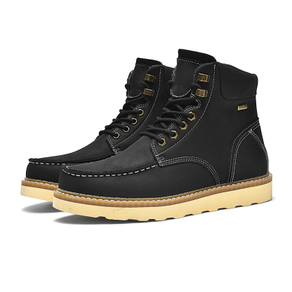 Work Boots for Men Steel/Soft Toe Boots,6” Waterproof Slip Resistant Industrial & Construction Work Boots