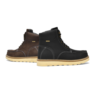 Work Boots for Men Steel/Soft Toe Boots,6” Waterproof Slip Resistant Industrial & Construction Work Boots