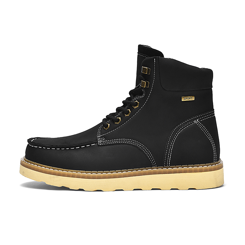 Work Boots for Men Steel/Soft Toe Boots,6” Waterproof Slip Resistant Industrial & Construction Work Boots