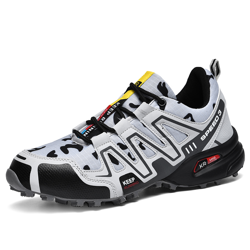 Hiking Shoes Men Breathable Non-Slip Sneakers Lightweight Low Top for Outdoor Trailing Trekking Walking