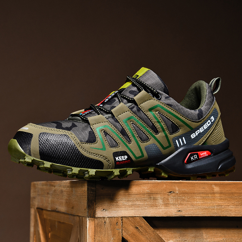 Hiking Shoes Men Breathable Non-Slip Sneakers Lightweight Low Top for Outdoor Trailing Trekking Walking