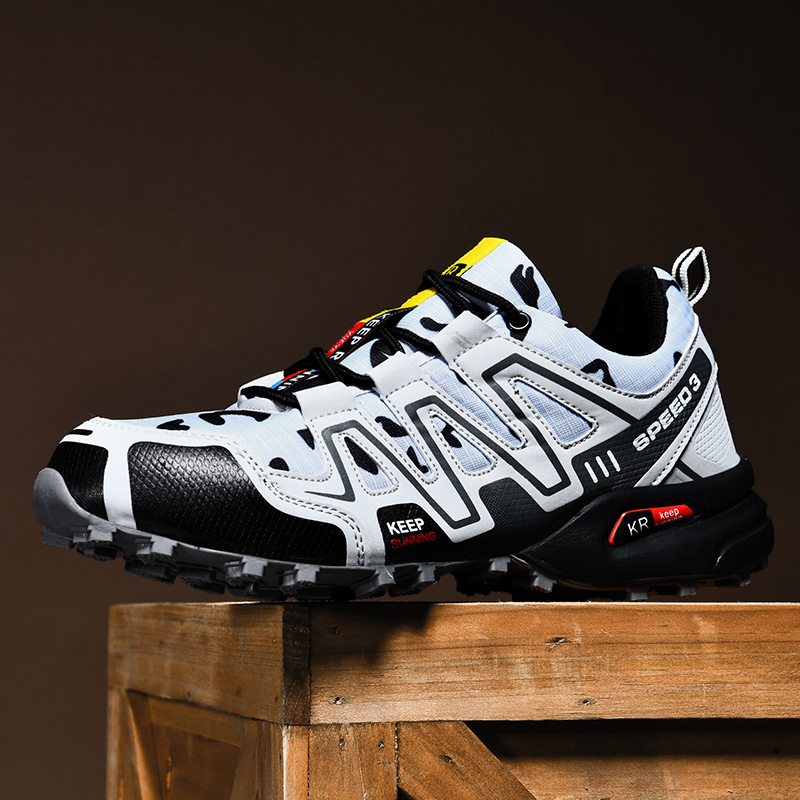 Hiking Shoes Men Breathable Non-Slip Sneakers Lightweight Low Top for Outdoor Trailing Trekking Walking