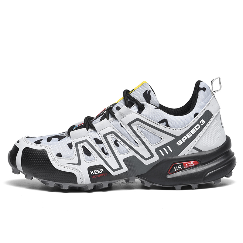 Hiking Shoes Men Breathable Non-Slip Sneakers Lightweight Low Top for Outdoor Trailing Trekking Walking