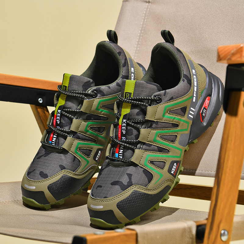 Hiking Shoes Men Breathable Non-Slip Sneakers Lightweight Low Top for Outdoor Trailing Trekking Walking