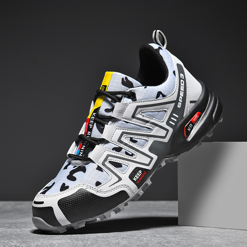 Hiking Shoes Men Breathable Non-Slip Sneakers Lightweight Low Top for Outdoor Trailing Trekking Walking