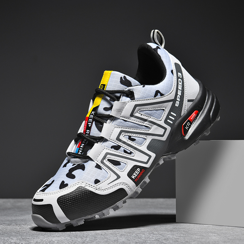 Hiking Shoes Men Breathable Non-Slip Sneakers Lightweight Low Top for Outdoor Trailing Trekking Walking