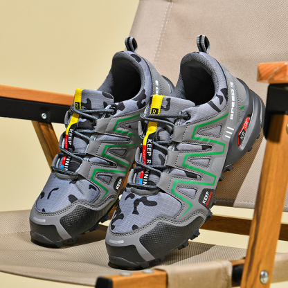 Hiking Shoes Men Breathable Non-Slip Sneakers Lightweight Low Top for Outdoor Trailing Trekking Walking