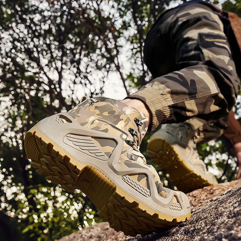 Tactical Hiking Boots for Men Waterproof Work Boots- Durable, Lightweight Boots, 6inch Work Boots for Men, Military Boots, Combat Boots, Desert Boots