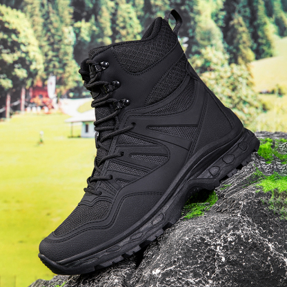 Military Grade Tactical Boots Work Boots Hunting Boots - Waterproof, Anti-Sprain, Anti-Puncture, Non-Slip, Toe Protection, Kevlar Reinforced Midsole, 360° Anti-Twist Support