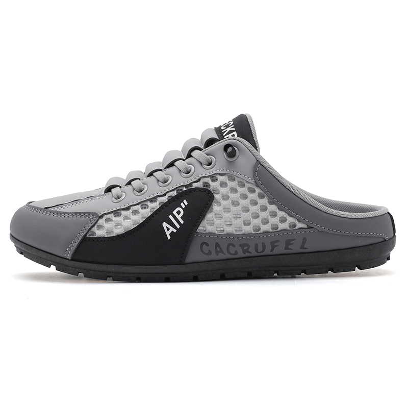 Men Slip on Mule Sneakers Men Slippers Casual Sports Shoes Low Top Baotou Half Drag Sneakers for Men, Fashionable Mens Slip On Shoes for Spring Summer