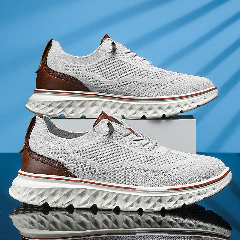 Men Oxfords Lace-Up Lightweight Casual Walking Shoes Comfortable Dress Shoes for Men Mens wearbreeze Shoes Breeze Urban Shoes for Men Men's Mesh Dress Sneakers Business Shoes