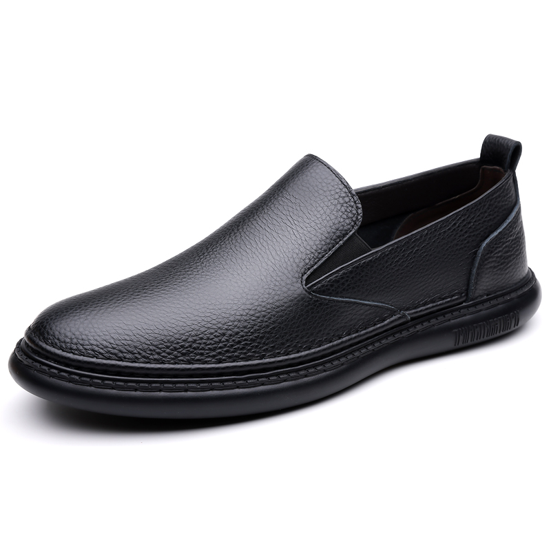 Men's Genuine Leather Loafer Shoes Slip On Soft Walking Driving Shoes
