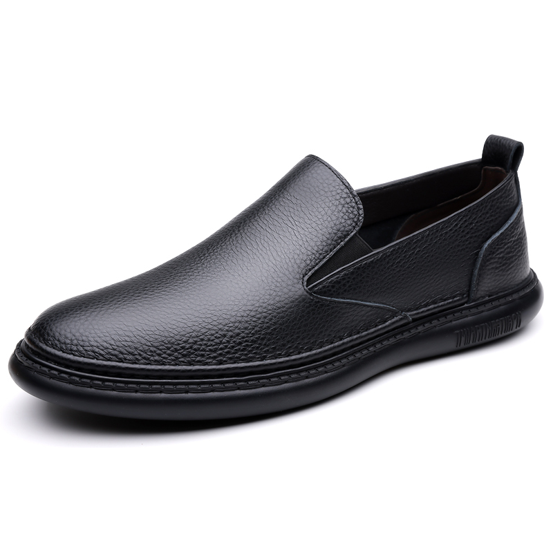 Men's Genuine Leather Loafer Shoes Slip On Soft Walking Driving Shoes