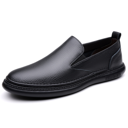 Men's Genuine Leather Loafer Shoes Slip On Soft Walking Driving Shoes