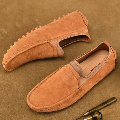 Men's Driving Penny Loafers Suede Moccasins Slip On Casual Dress Boat Shoes