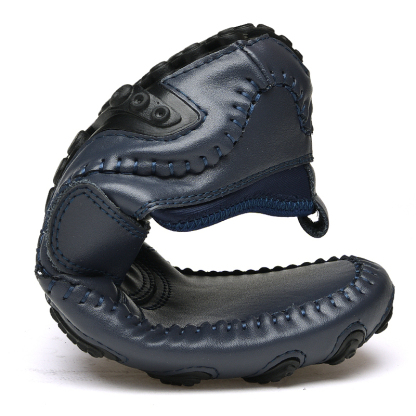 Men’s Casual Leather Loafers Shoes Penny Loafers Moccasin Flats Boat Shoes