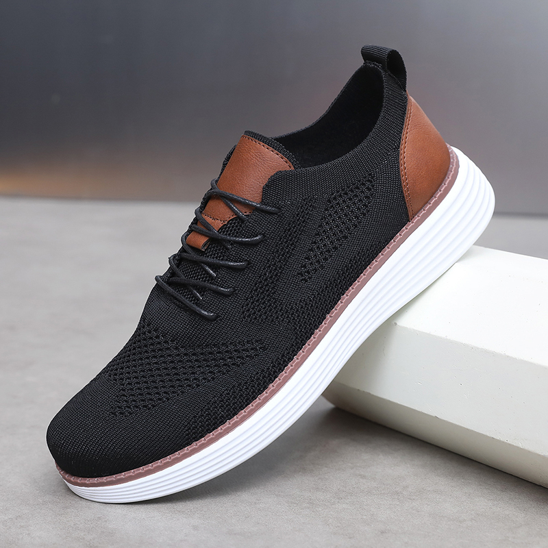 Men's Casual Dress Sneakers Oxfords Business Mesh Breathable Walking Shoes Tennis Comfortable