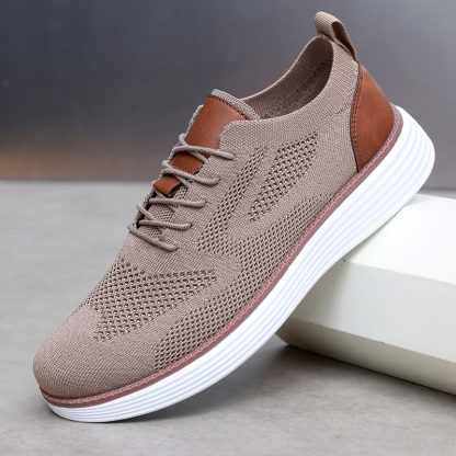 Men's Casual Dress Sneakers Oxfords Business Mesh Breathable Walking Shoes Tennis Comfortable