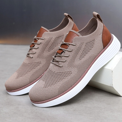 Men's Casual Dress Sneakers Oxfords Business Mesh Breathable Walking Shoes Tennis Comfortable