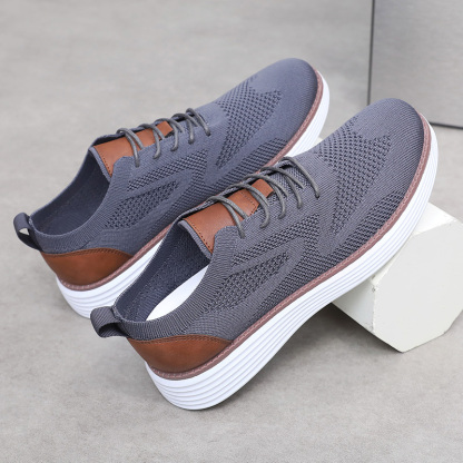 Men's Casual Dress Sneakers Oxfords Business Mesh Breathable Walking Shoes Tennis Comfortable