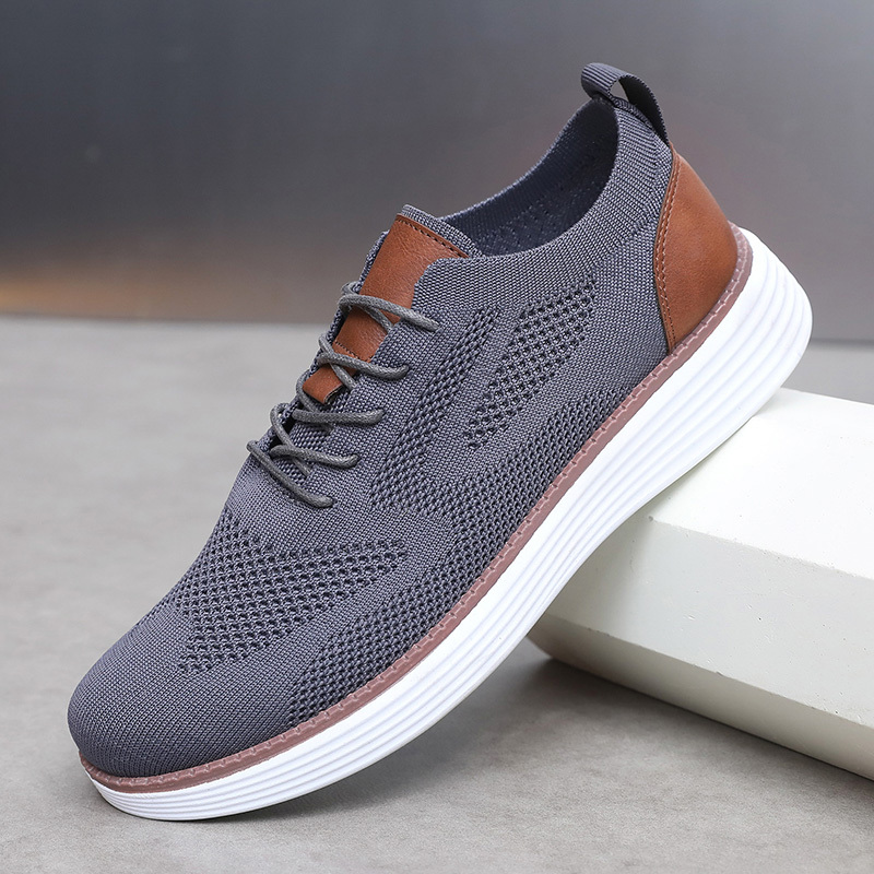 Men's Casual Dress Sneakers Oxfords Business Mesh Breathable Walking Shoes Tennis Comfortable