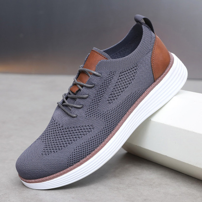 Men's Casual Dress Sneakers Oxfords Business Mesh Breathable Walking Shoes Tennis Comfortable