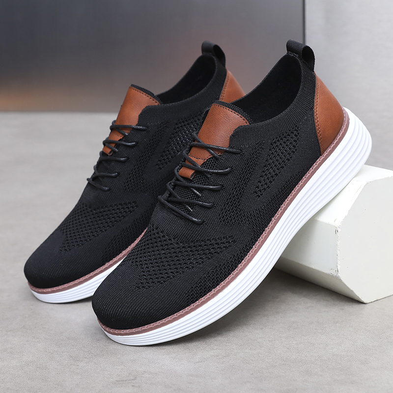 Men's Casual Dress Sneakers Oxfords Business Mesh Breathable Walking Shoes Tennis Comfortable