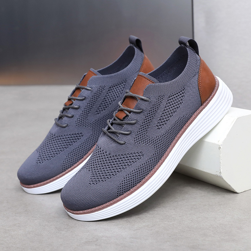 Men's Casual Dress Sneakers Oxfords Business Mesh Breathable Walking Shoes Tennis Comfortable