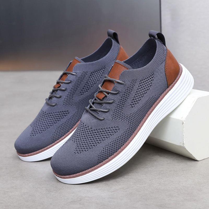 Men's Casual Dress Sneakers Oxfords Business Mesh Breathable Walking Shoes Tennis Comfortable