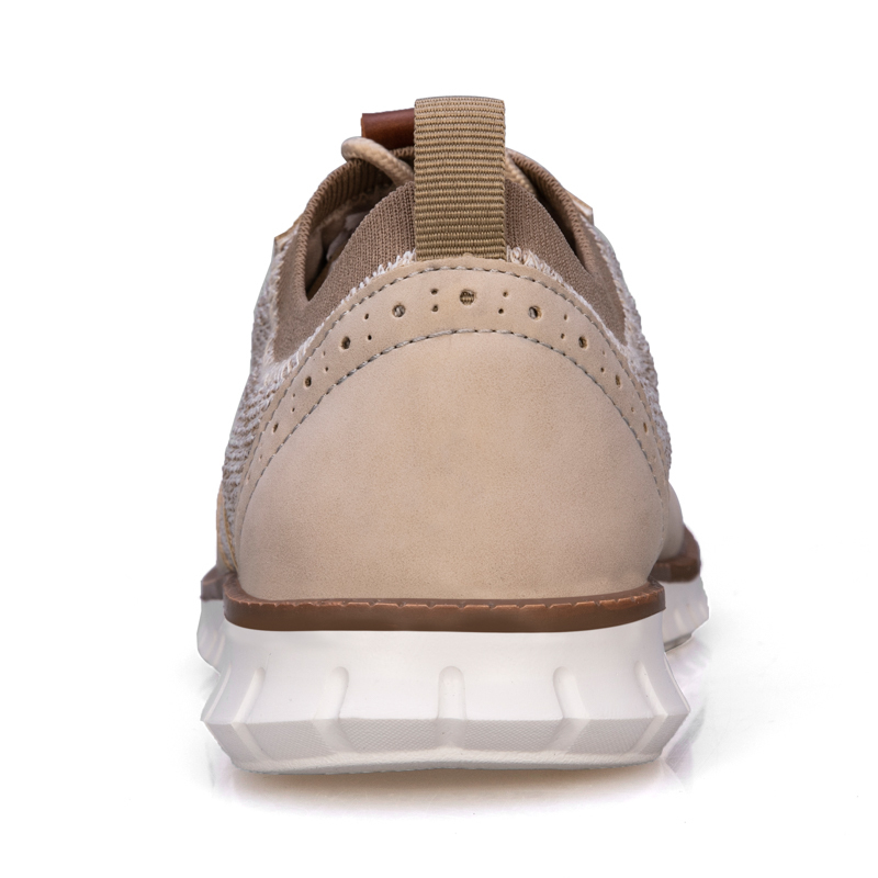 Men's KnitFlex SmartCraft Mesh Oxfords Sneakers Casual Dress Lace-Up Lightweight Walking Shoes