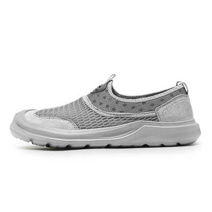 Sports Shoes Spring and Summer New Pattern Fashion Simple Mesh Breathable Men's Leather Sneaker