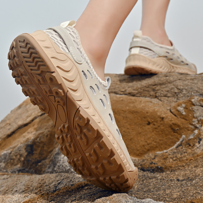Men's Mesh Barefoot Hiking Shoes Summer Breathable Casual Walking Water Shoes Quick Dry Beach Sandals Outdoor Camping Climbing Adventure Sneakers