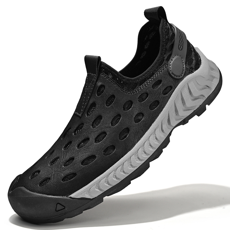 Men's Mesh Barefoot Hiking Shoes Summer Breathable Casual Walking Water Shoes Quick Dry Beach Sandals Outdoor Camping Climbing Adventure Sneakers