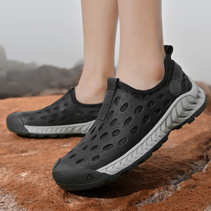 Men's Mesh Barefoot Hiking Shoes Summer Breathable Casual Walking Water Shoes Quick Dry Beach Sandals Outdoor Camping Climbing Adventure Sneakers