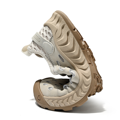 Men's Mesh Barefoot Hiking Shoes Summer Breathable Casual Walking Water Shoes Quick Dry Beach Sandals Outdoor Camping Climbing Adventure Sneakers